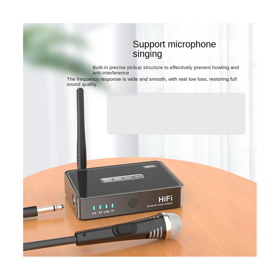 Adattatore Bluetooth Aux Ricevitore Bluetooth 5.1 Con NFC, Adattatore Bluetooth RCA Da 3,5 Amplificatore Bluetooth - Foto 9