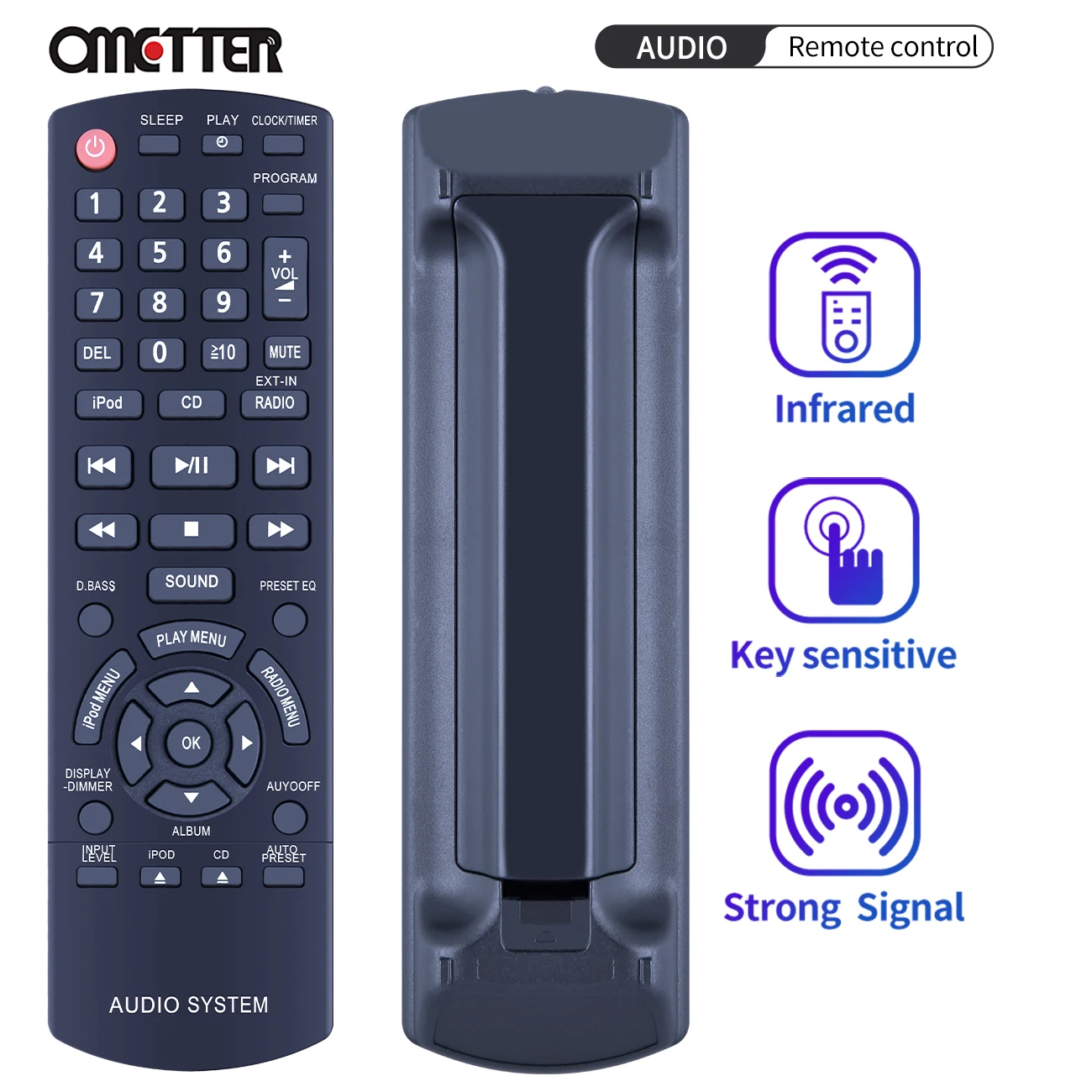 Nuovo Telecomando Muslimex Adatto Per Sistema Stereo Panasonic Sc-Hc35 Sc-Hc37 Sa-Hc35 Sc-Hc20 Sc-Hc27