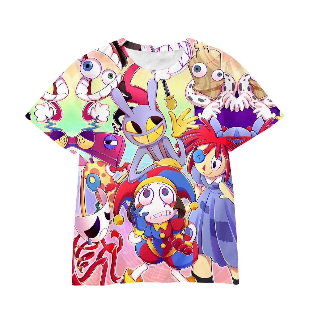 

THE AMAZING DIGITAL CIRCUS New Magic Numbers Circus Cartoon T-shirt Short Sleeve Children's Best Christmas Gift Child Sweatshirt
