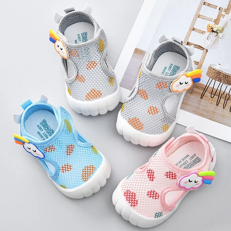 

Baby Shoes Boys Summer Sandal Rubber-Sole Shoes Gender Neutral Prewalker Shoes for Infant 1-3T Toddler Lightweight Shoes