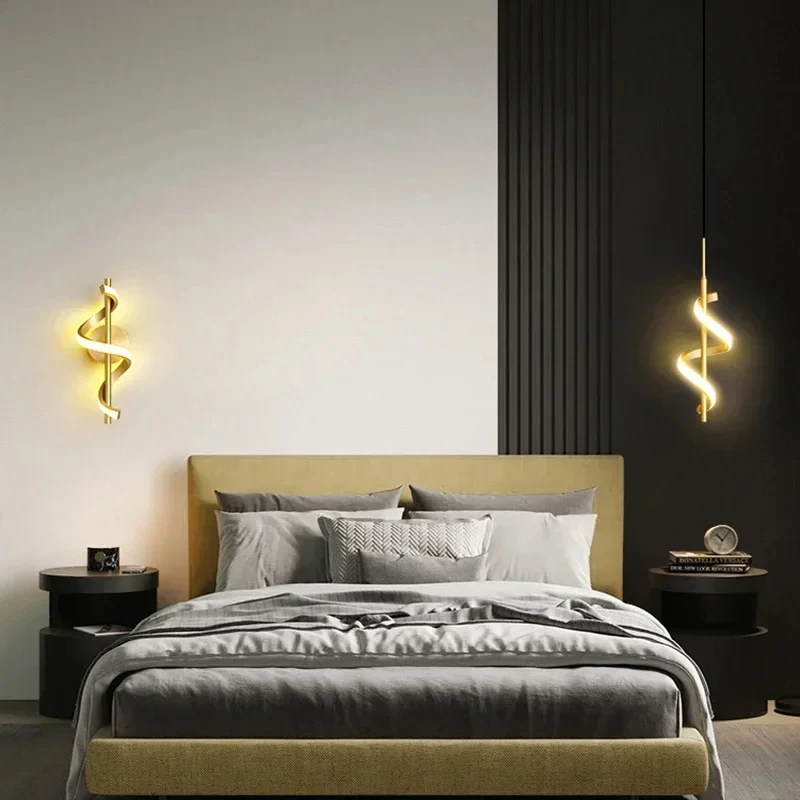 LED Wall Lamp LED Wall Lamp Nordic Bedroom Bedside Minimalist Sconce Decorative Lighting