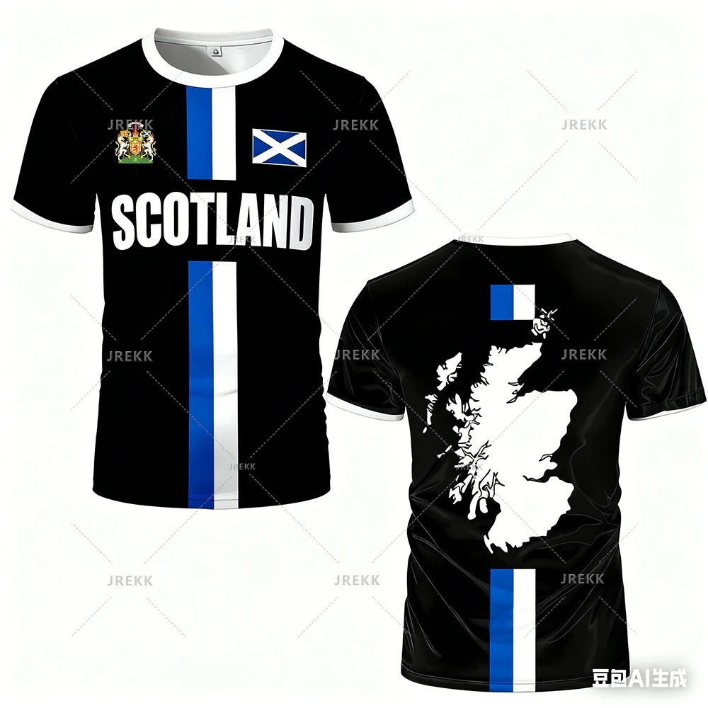 Fashion Scotland Flag Football Jersey 2026 Casual Maillot Football Mens Sports…