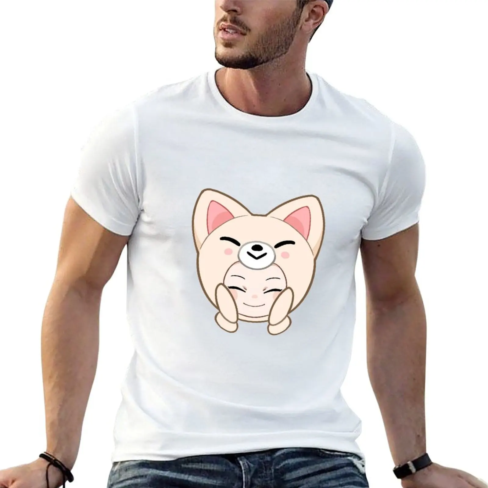 Foxi.Ny T-Shirt Summer Top Animal Prinfor Boys Mens Clothing