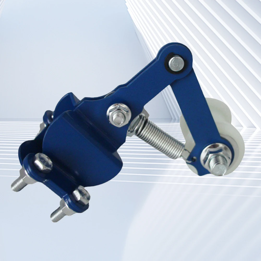 Motorcycle Chain Adjuster with Guide Wheels Pulley Chain Tensioner Iron Motorbike Tensioner for 50cc-500cc ATV Motocross
