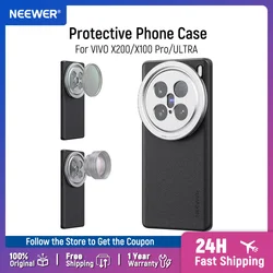 Custodia per telefono in finta pelle resistente NEEWER con supporti per obiettivi