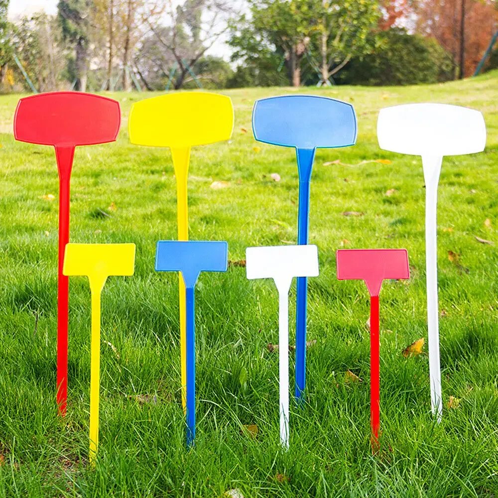 10Pcs Plastic Plant Labels Insert Bow Garden Tag Nursery Flower Soil Marker Tool garden labels flower plant labels plant markers