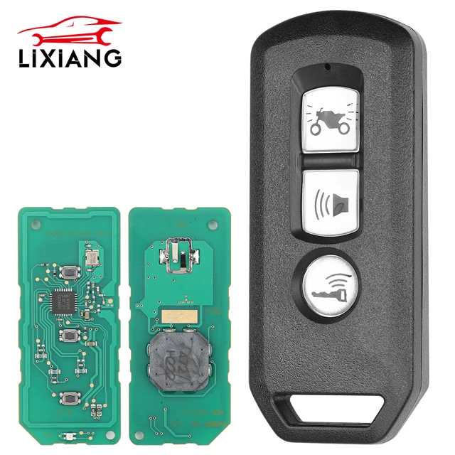 LIXIANG KOR-V02 For Honda Pcx 150 Adv 150 PCX160 /Forza 350 / NSS350 Remote Keyless Motorcycle Key 3 Button 433.92MHz 47 Chip