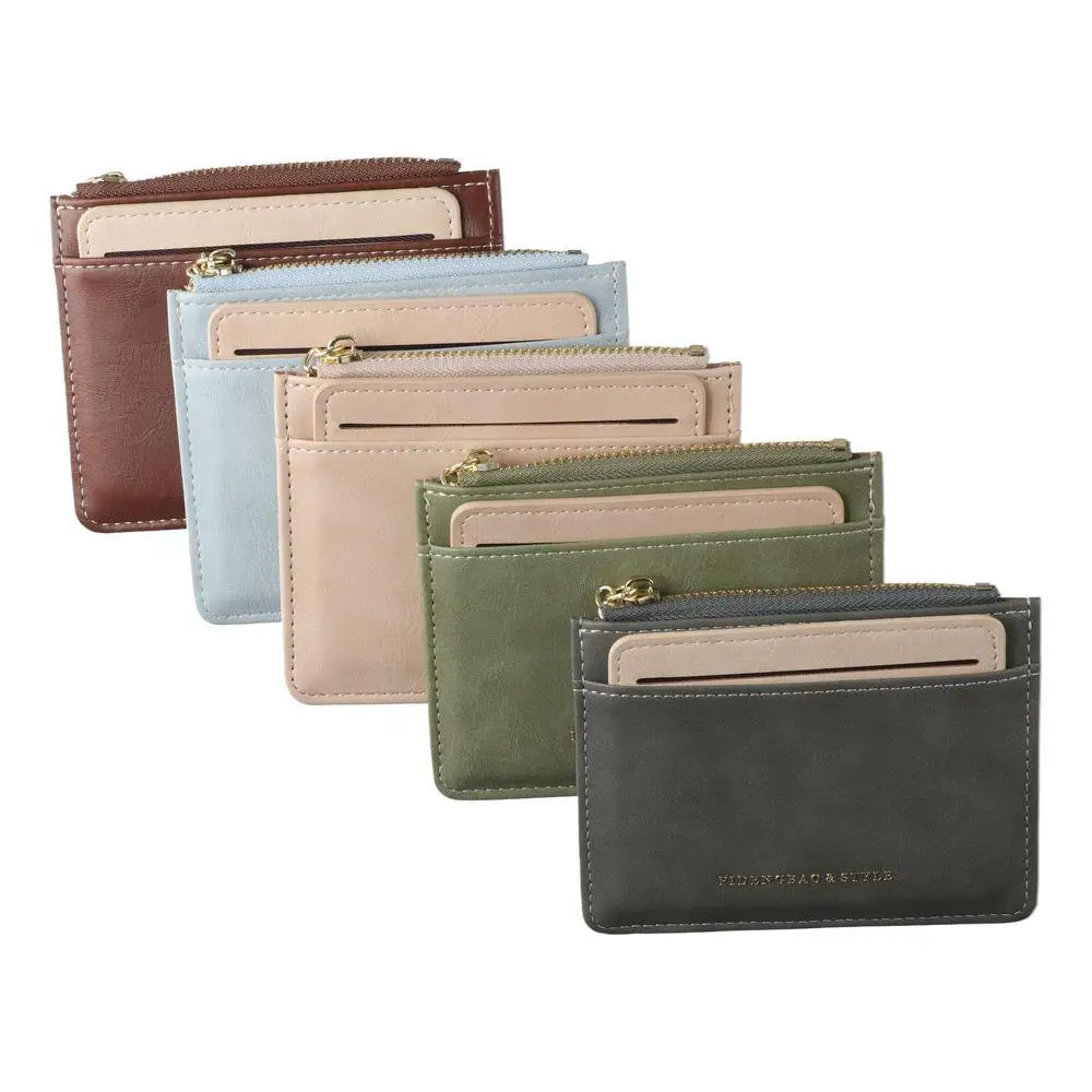 Removable Dual-Purpose Wallet Card Bag, Multifunctional Minimalist Wallet Keychain for Women Men