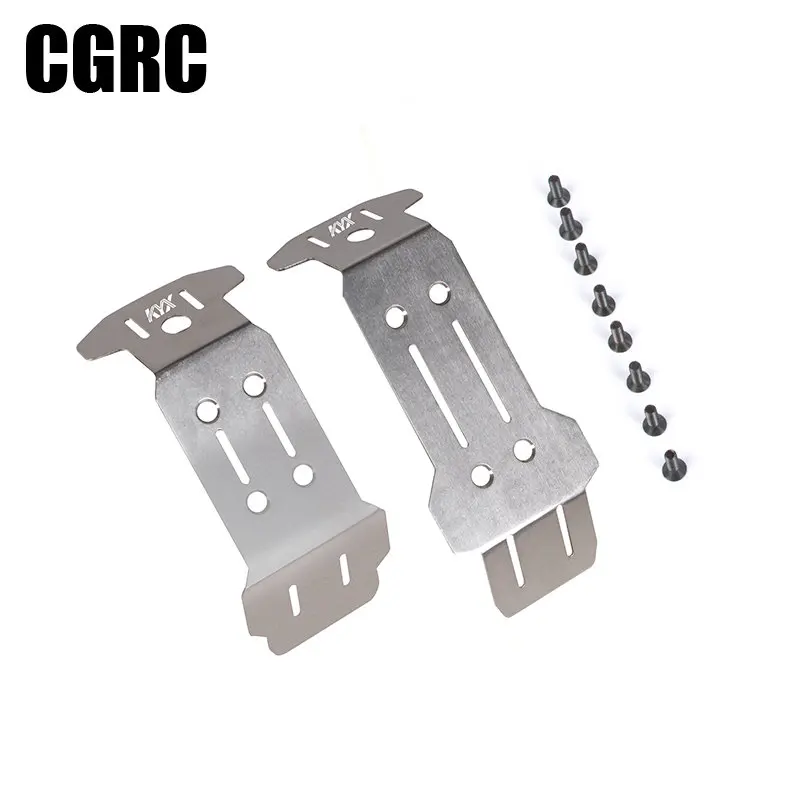 

Металлический передний и задний экран из нержавеющей стали для радиоуправляемого гусеничного автомобиля 1/10 Traxxas MAXX 2,0, усовершенствованные детали 2-го поколения, 1 комплект