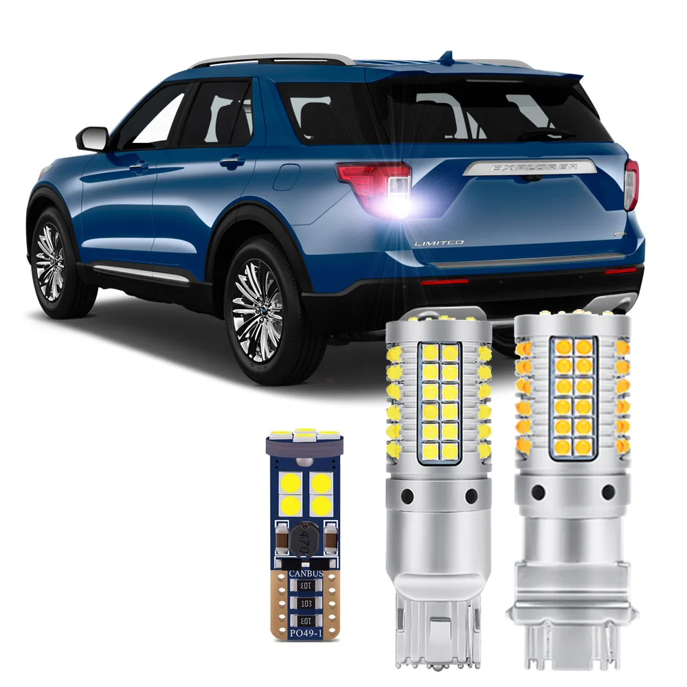 

For Ford Explorer 2020 2021 2022 2023 LED Bulb Exterior Rear Turn Signal Backup Reverse License Plate Lights Canbus
