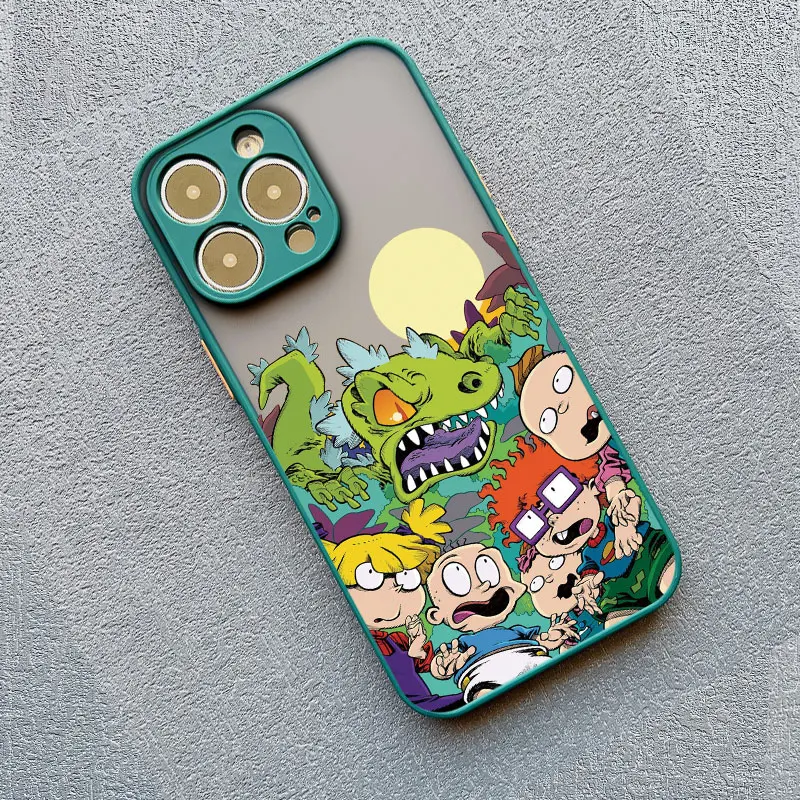 thumbnail image 1 of Cartoon Funny R-Rugrats Phone Case For iPhone 15 11 12 13 Pro Max X XR XS 7 8 SE 14Plus PC TPU Colourful Cute Covers, 1 of 5