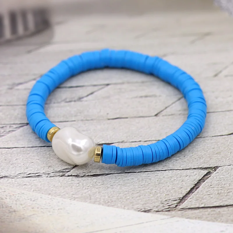 Damen-Accessoires Armband Böhmischer Handgefertigter Schmuck mit Tonperlen Imitationsperlen-Armbänder Geschenke für Freundinnen Großhandel – Detail 12