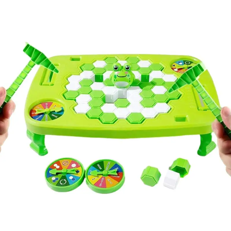 

Children Save Frog Ice Breaking Game Parent-child Interactive Funny Family Frog Trap Toys Desktop Ice Cubes Balance Toy