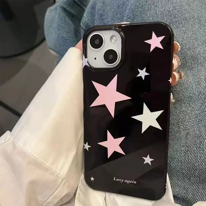ตัวเลือกสินค้า เคสโทรศัพท์ลายดาวเกาหลีแบบเต็มจอ สไตล์อินเทรนด์ สำหรับ iPhone 17 16 15 14 13 12 11 Pro Max รุ่น Y2K