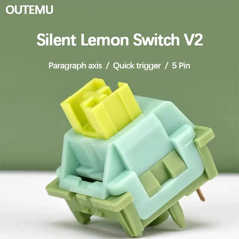DIY 컴퓨터 무선 사용자 정의 키보드, USB 볼륨 단추, 노브 2 개, 블루투스 RGB 12 키 매크로 키패드, 프로그래밍 DIY 기계식 핫스왑 매크로패드 11 Outemu 사일런트 레몬 스위치 V2 스위치, 기계식 키보드 단락 축, 5 핀 맞춤형 핫 스왑 DIY MX 스위치용 윤활 스위치