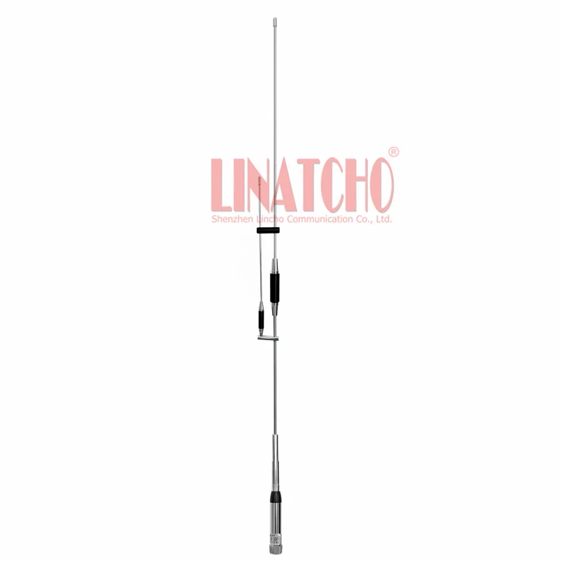 NEW Stainless Steel 100W Tri-band 144MHz 245MHz 430MHz Power High Gain Car Radio Antenna PL259