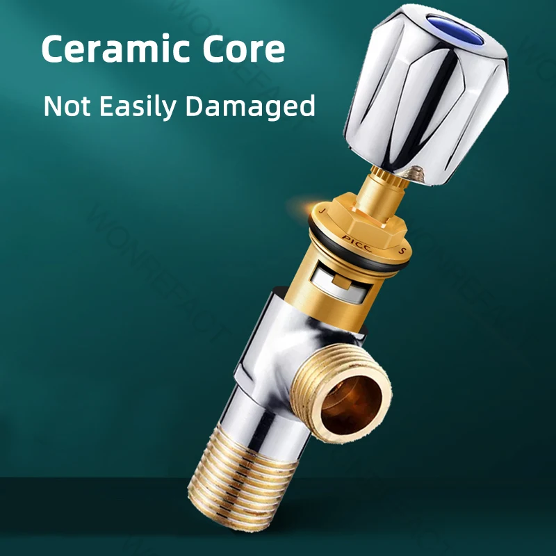 Water Faucet Triangle Valve Ceramic Spool for Kitchen Bathroom