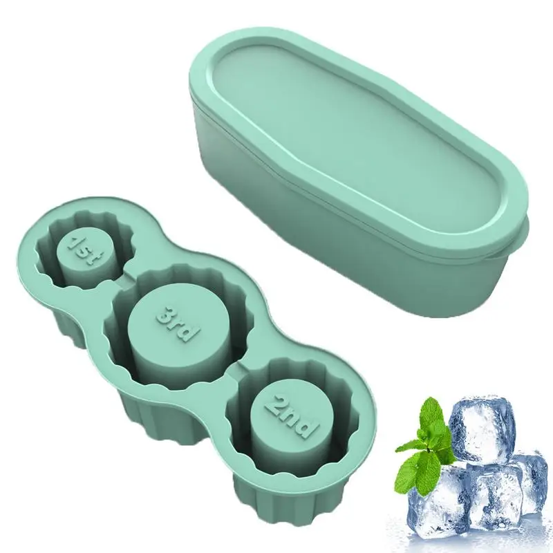 

Coffee Ice Cube Tray Portable Large Cylinder Ice Cube Trays Reusable Ice Cube Mold with Lid Leak-Proof Silicone Ice Cube Maker