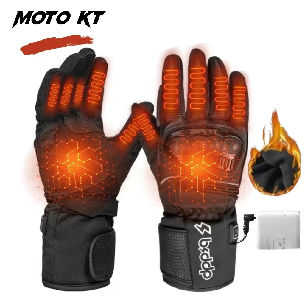 

Мотоциклетные перчатки, зимние ветрозащитные перчатки для верховой езды, водонепроницаемые перчатки с подогревом, мотоциклетные мужские и женские сенсорные перчатки на батарейках