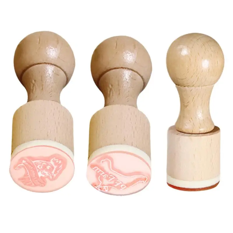 Egg Stamper For Chicken Eggs Chicken Egg Rubber Stamper Labels Wooden Stamps Multi-Functional Fresh Markers Exquisite