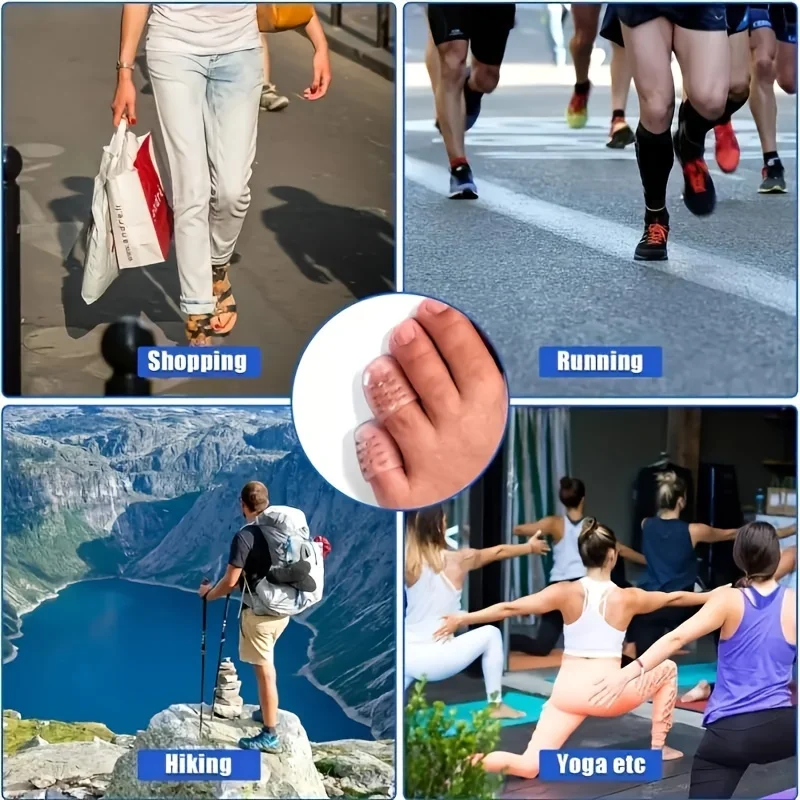 Silicone Toe Protector 20Pcs Breathable Gel Toe Cap Men and Women Tasteless Cover Small Anti Friction Tube