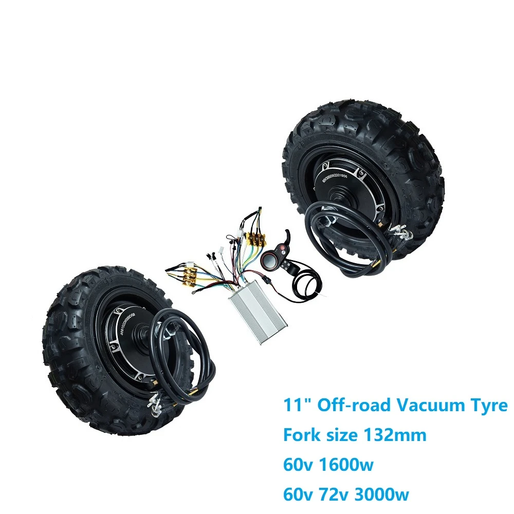 60v 72v 1600w 3000w 11" Dual Drive Folding Scooter Accessories Motor