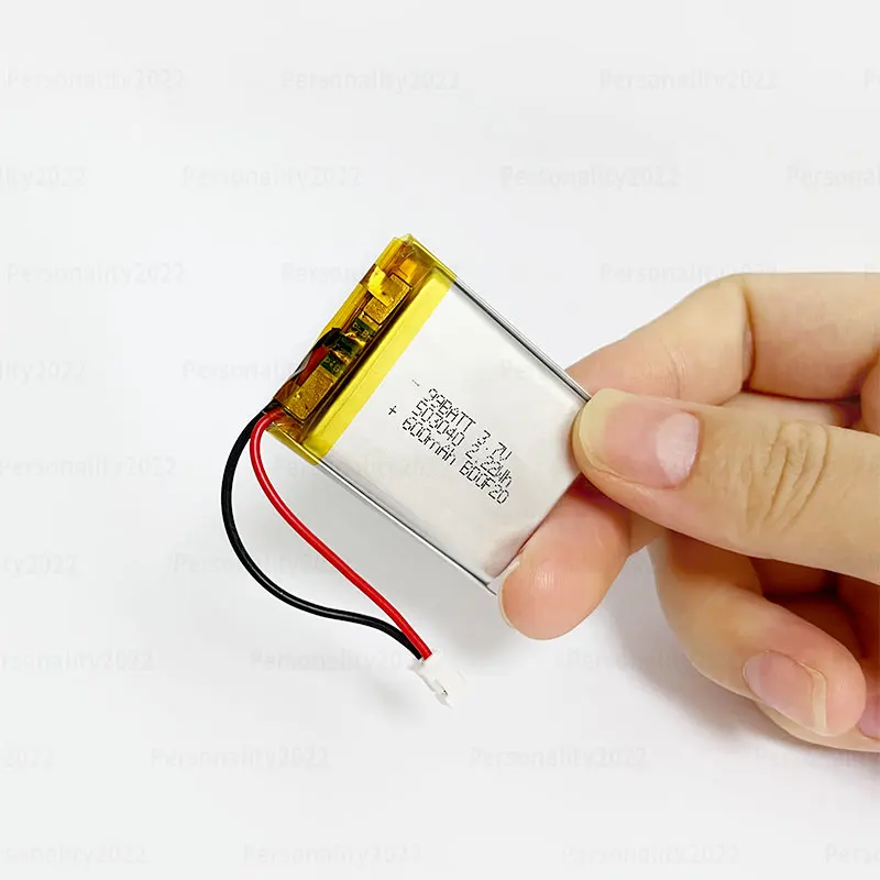 Rechargeable Lithium Batteries 3.7V 600mAh LIPO Batteries 503040 053040 Li-Ion Polymer Lithium Battery for Speaker Radio VCR LED Light GPS Rechargeable Cells