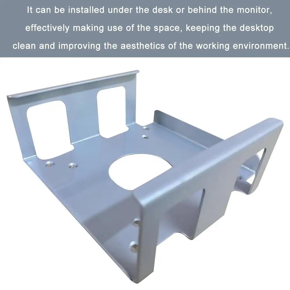 For Mac Mini M4/M4pro Heat Dissipation Bracket Aluminum Alloy Under Desk Stand Hidden Bracket Cooling Dock Holder Accessory