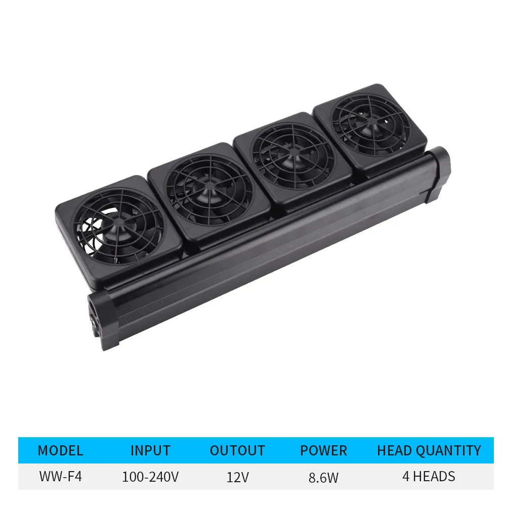 Aquarium Fan Mute Automatic Temperature Control Fan Cooling Fish Tank Water Cooling 100-220v 