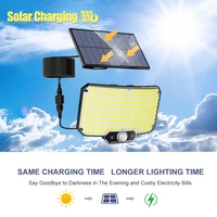 Lampes Solaires à 234 ou 318/348 LED avec 3 Modes de Fonctionnement, Détecteur de Mouvement Super Lumineux, pour l'Extérieur, Étanche IP65, Éclairage de Sécurité Murale pour Cour 3
