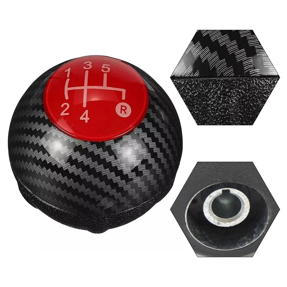 5-speed Shift Lever Knob Ball 55344048 5-Speed Shift Lever Knob For The For Fiat 500 2012- Car Accessories