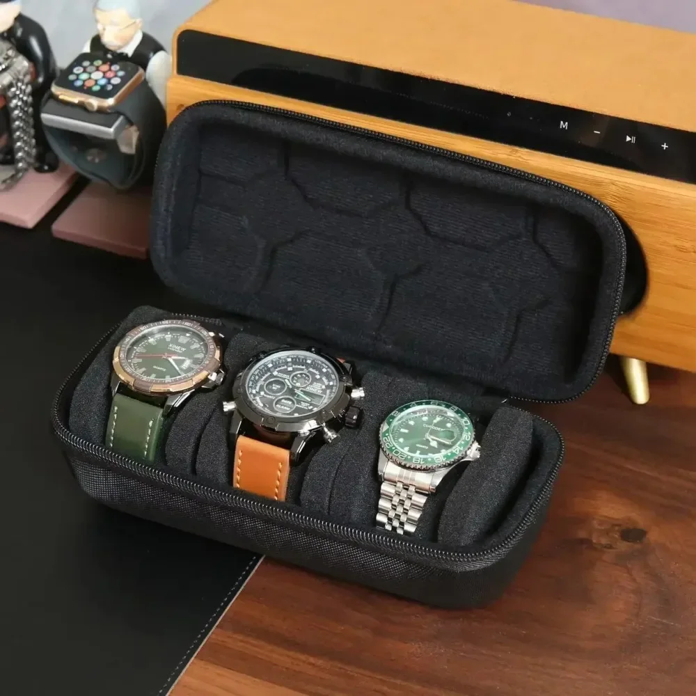 Watch Box Organizer Men or Women Watch Travel Case Portable Storage Display Holder Wristwatches Smart Watches