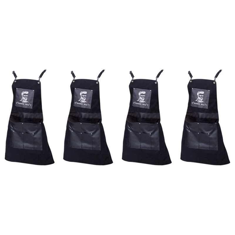 4x-black-salons-hairdressing-cape-for-hair-cutting-apron-oxford-buga-barber-pocket-hair-cutting-dyeing-cape