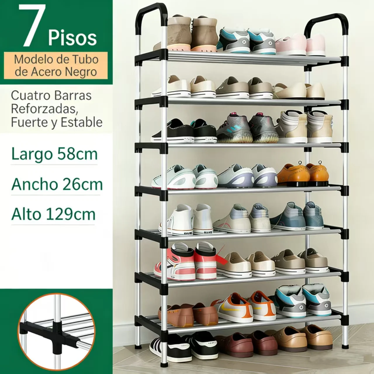 6/7 Tier Shoe Rack, Shoe Organizer, Shoe Box, Shoe Rack, Plant Shelf, Metal Cabinet, Shoe Storage Rack, Easy-To-Assemble Spacious Storage Cabinet
