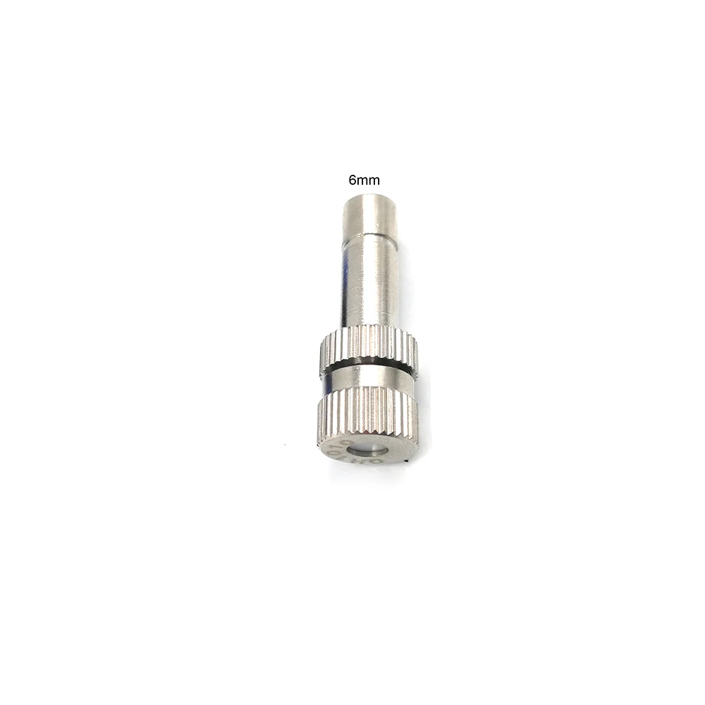 6mm Low Pressure Fine Atomization Nozzles 0.15~0.8mm Brass Misting Sprayers Irrigation Disinfection Cooling Fog Nozzles 2