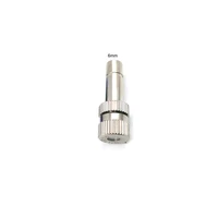 6mm Low Pressure Fine Atomization Nozzles 0.15~0.8mm Brass Misting Sprayers Irrigation Disinfection Cooling Fog Nozzles 2