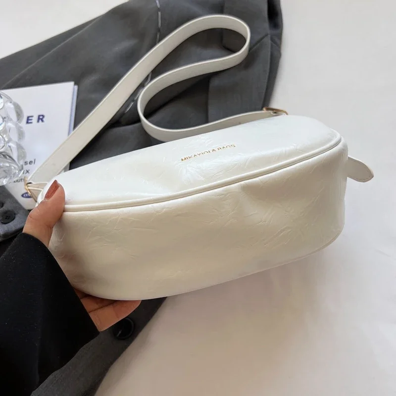 Fashion Crossbody Bag Women Niche Design Foreign Style All High-grade Texture Dumpling Bags Korean Leather Soft Leisure Commute