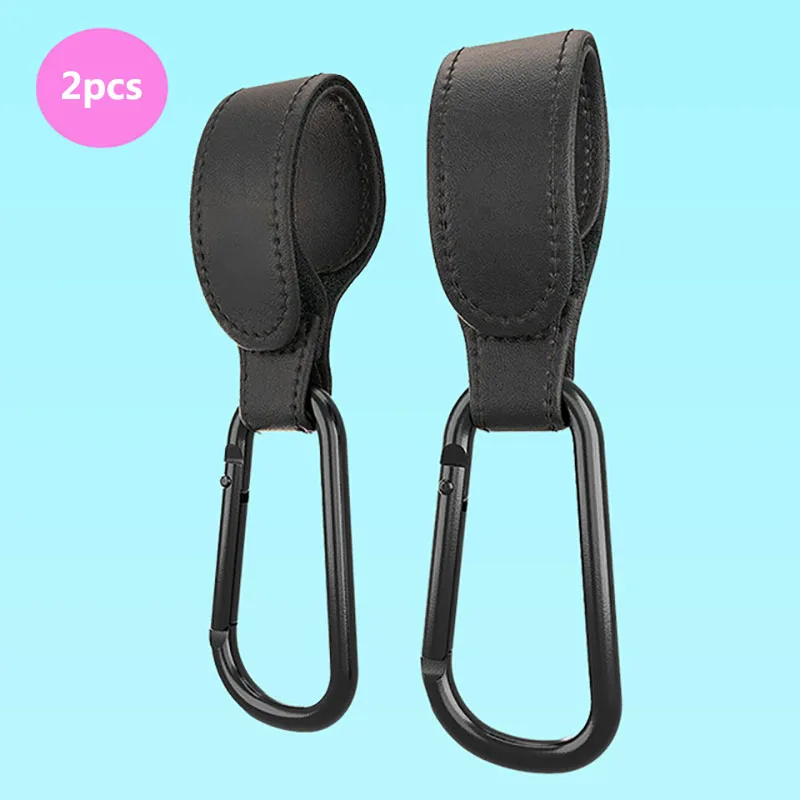 2pcs Baby Stroller Hook Soft PU Leather Pram Hooks Baby Car Bag Stroller Organizer Travel Accessories Bebe Stroller for Dolls baby stroller accessories and car seat Baby Strollers