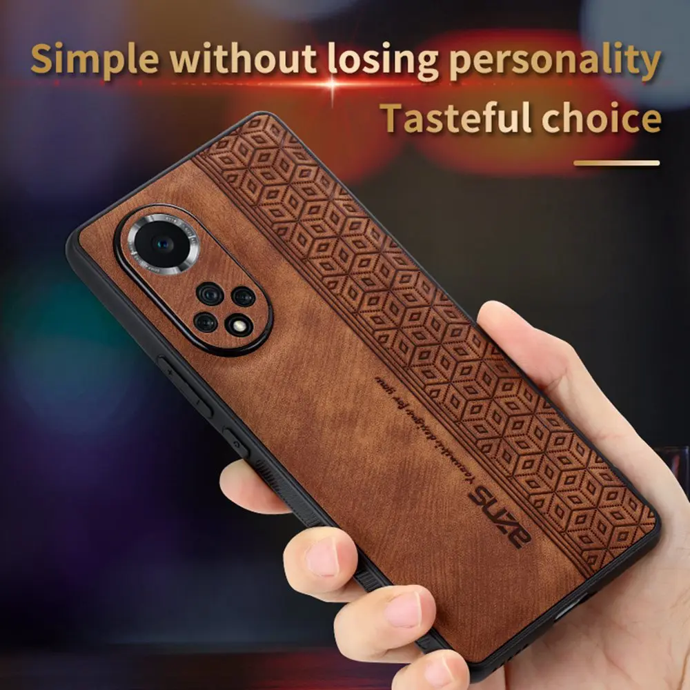 Embossing Leather Skin Retro Shockproof Case