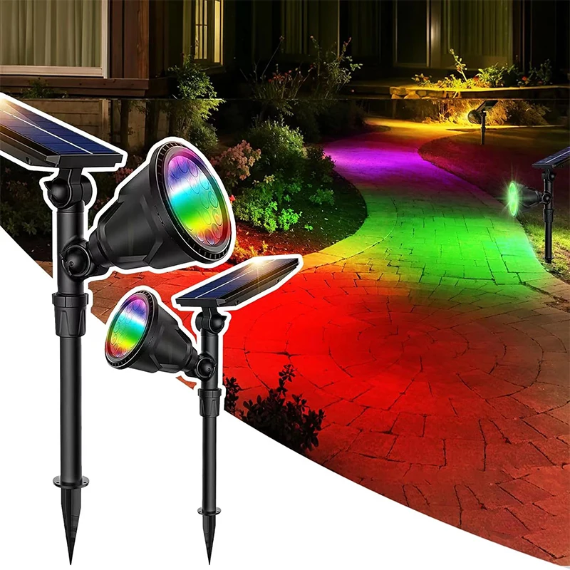 Solar Outdoor Spotlight - Adjustable Waterproof Landscape Light