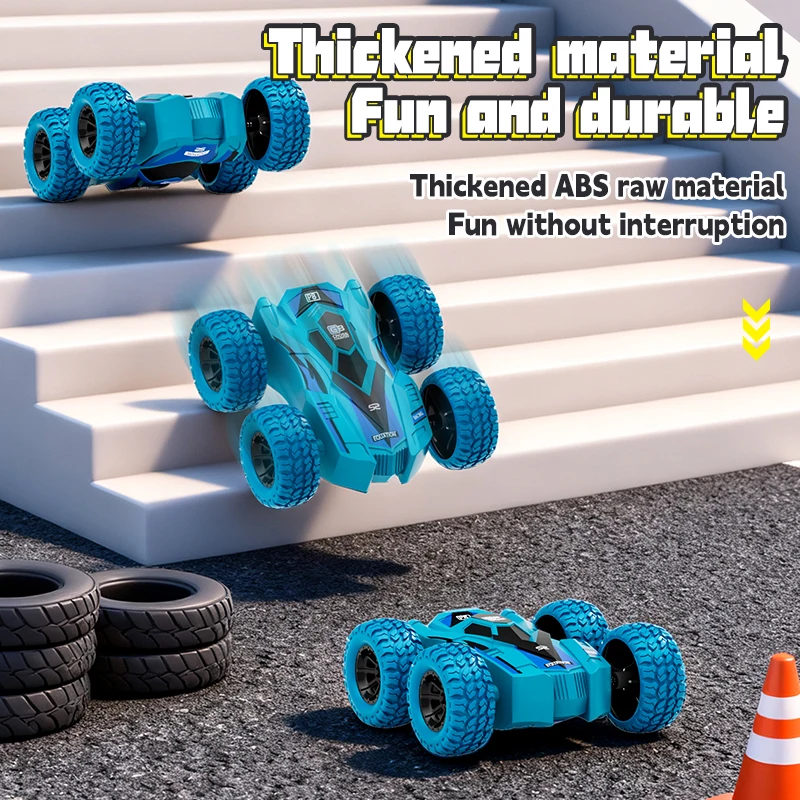 4-8 Pack 360° Rotating Stunt Car Toys - Friction Powered Toy Cars Push and Go Vehicles for Toddlers Kids Best Christmas Gift - 4
