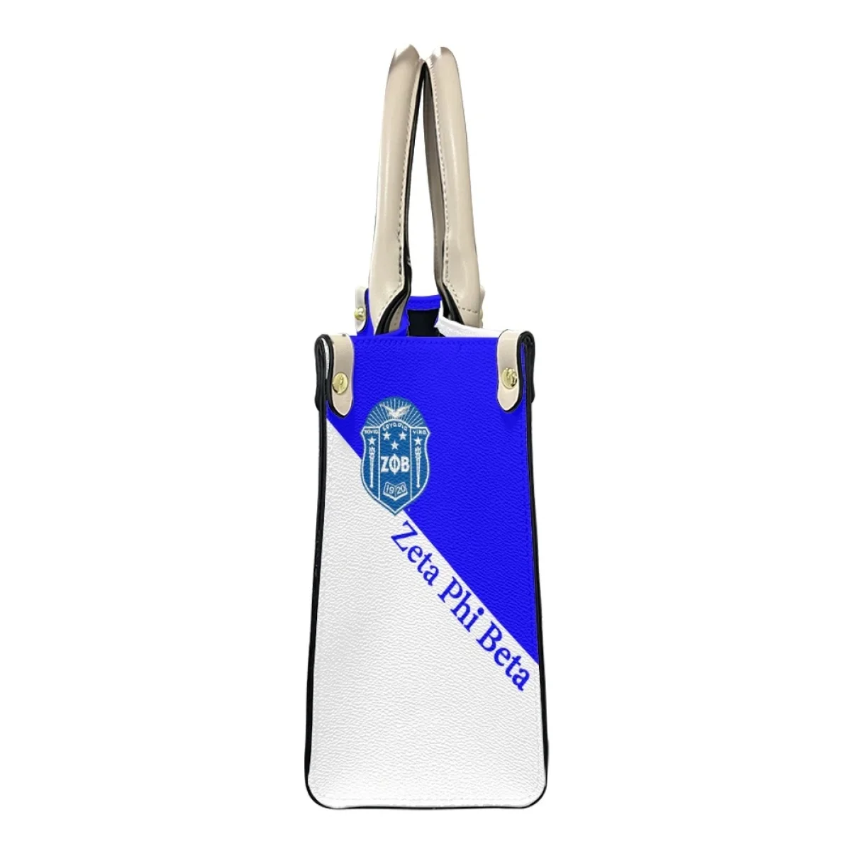 Zeta Phi Beta Famous Designer Leather Tote Bag High Quality Casual Top Handle Women's Bag Vintage Street Trend Handbags 2023