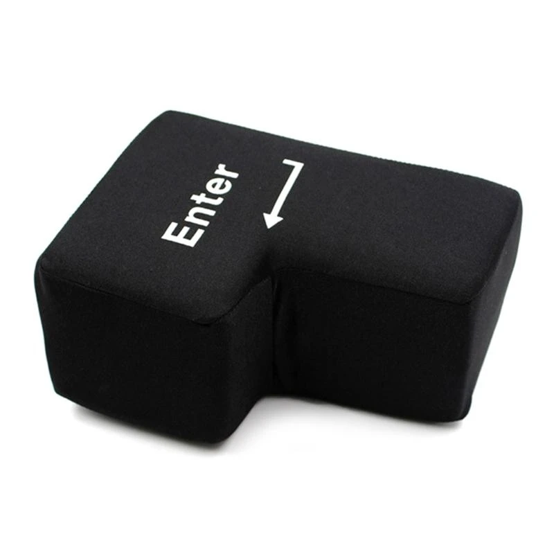 크리 에이 티브 빅 엔터 키 컴퓨터 USB 대형 엔터 키 벤트 감압 키 스트레스 릴리프 베개