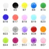 Wholesale Snap Buttons T5 Round Plastic Button For Clothes Press Stud Fasteners DIY Kids Diapers Bibs Bags Folder 3