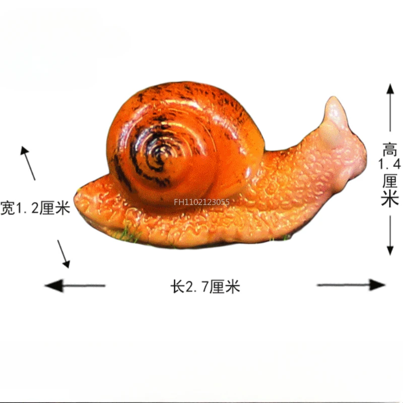 Micro Landscape Simulation Small Snail Garden Decoration Snail Ornament Snail Model Resin Craft Miniature Figurine Home Decor