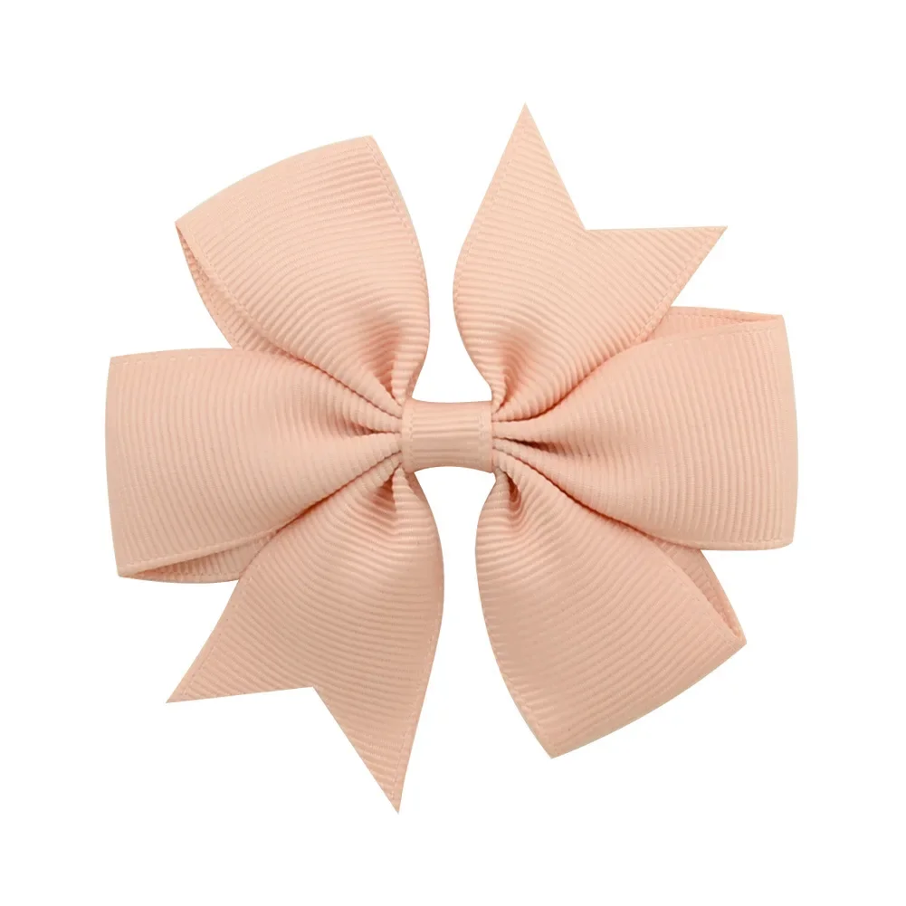 Vibrant Solid Grosgrain Ribbon Hair Bows for Girls - Boutique Hair Clips & Accessories