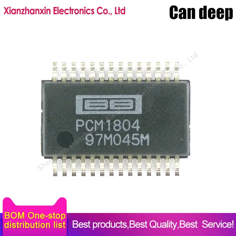 

2~10PCS/LOT PCM1804DBR PCM1804 SSOP28 Stereo AD converter IC