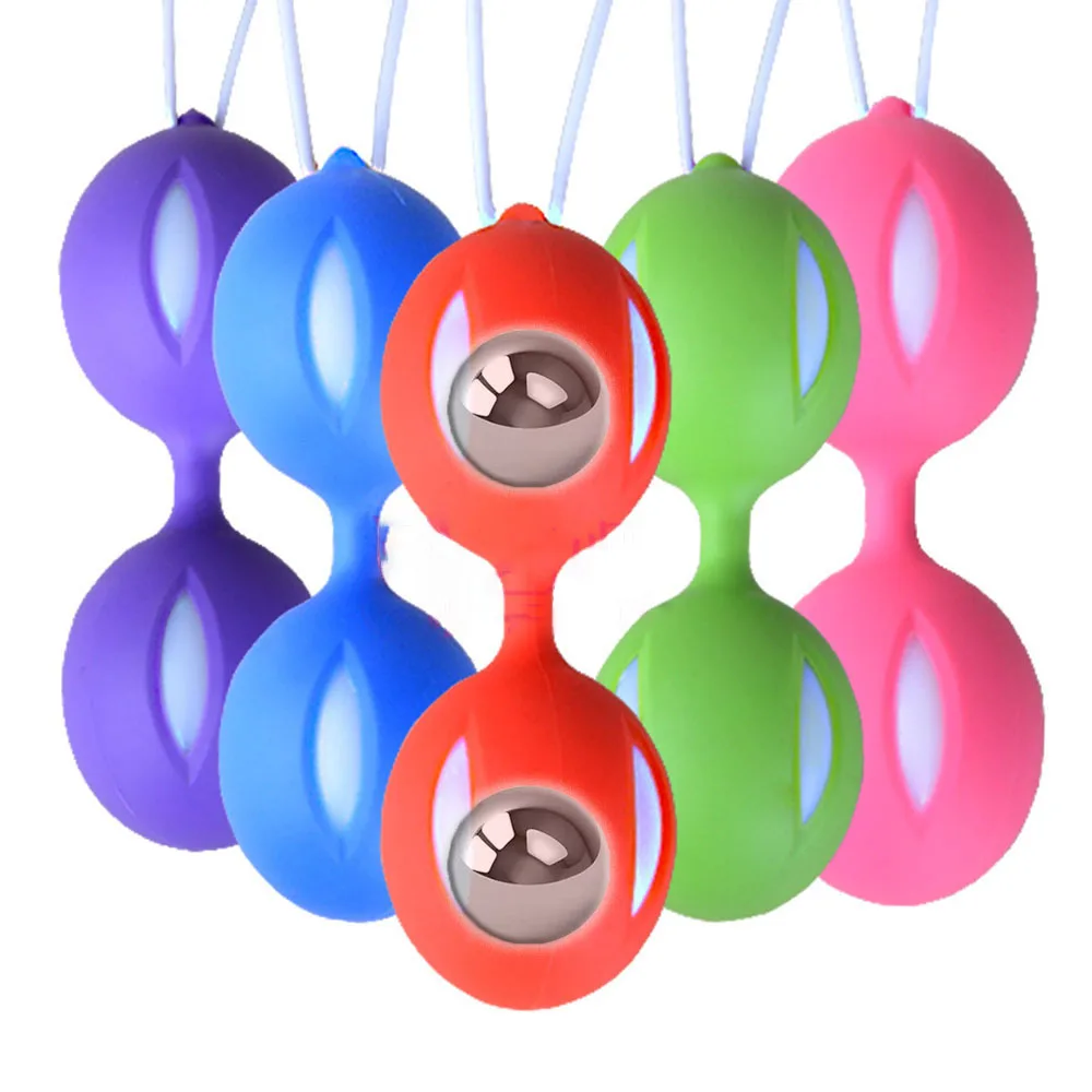 Candiway No Vibrator Safe Silicone Tighten Vaginal Shrinking Ball Exercise Machine Intimate Goods Sex Toys For Women