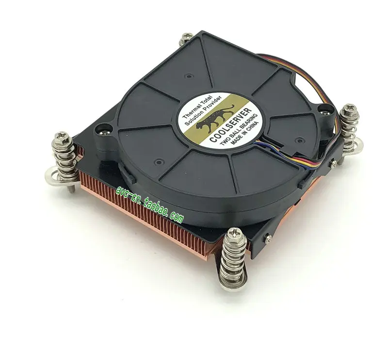 

Ultra thin 1U 775/115X/1200/1700/1366/2011 all copper radiator dual ball fan