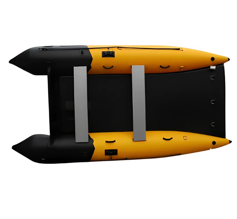 OEM ODM 330cm 4인승 풍선식 쌍동선 보트 TPU PVC 타카캣 고속 쌍동선 낚시용 로잉 보트